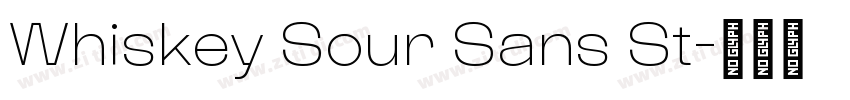 Whiskey Sour Sans St字体转换